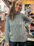 Ladies Roll Neck Cable knit Sweater