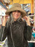 Irish Linen Rain Hat…Khaki