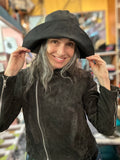 Irish Linen Rain Hat…Black