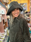 Irish Linen Rain Hat…Black