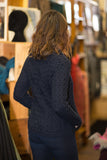 Aran Cable Knit Side Zip Short Coat Sweater -  Aran crafts