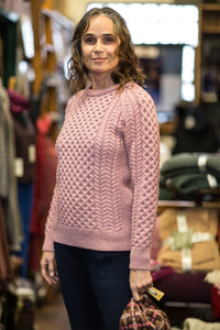 Fisherman Ladies Aran Crew -  original Aran Company