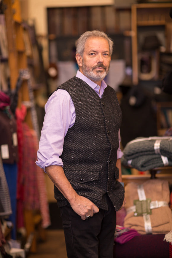 Donegal Tweed Sleeveless Men’s Coat/Vest -  Jonathon Richard