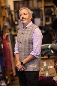 Donegal Tweed Sleeveless Men’s Coat/Vest -  Jonathon Richard