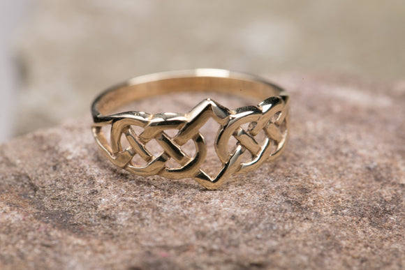 Ladies Celtic Knot Ring 10K Gold -  Mary-Anne's Irish Gift Shop