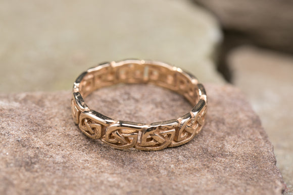 14K Celtic Knot Wedding Band -  Mary-Anne's Irish Gift Shop