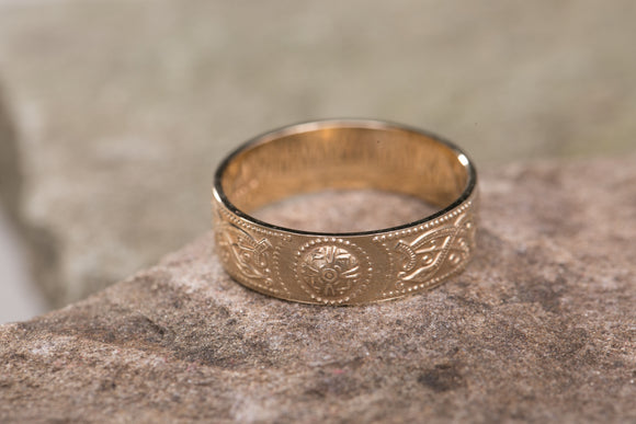 Celtic Warrior Shield Gents Wedding Band -  Mary-Anne's Irish Gift Shop