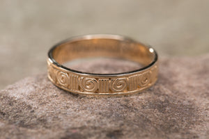 14K Celtic Spiral Wedding Band -  Mary-Anne's Irish Gift Shop