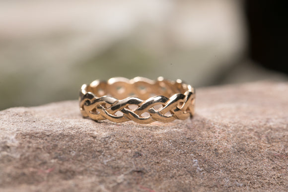 14K Celtic Knot Wedding Band -  Mary-Anne's Irish Gift Shop