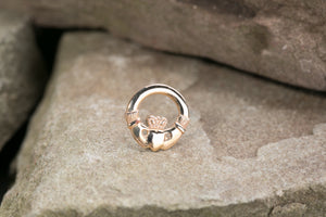 Mens 14K Claddagh Tie Tack -  Jim O'Conner