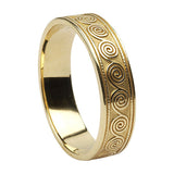 Celtic Spiral Wedding Band 14K -  Mary-Anne's Irish Gift Shop