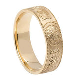 Celtic Warrior Shield Gents Wedding Band -  Mary-Anne's Irish Gift Shop