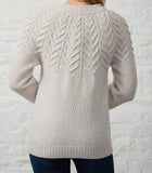 Fisherman Ladies Supersoft Aran Yoke Crew...Natural -  Fisherman Out of Ireland