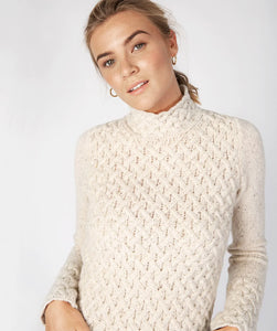 Fisherman Ladies Fitted Aran Tunic...Natural -  Fisherman Out of Ireland