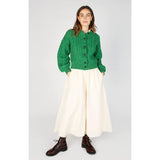 Cropped Aran Cardigan Emerald -  Irelands eye