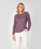Fisherman Ladies Fitted Aran Crew -  Fisherman Out of Ireland