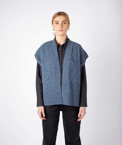 Fisherman Aran Cable Knit Vest -  Irelands eye