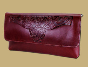 Celtic Knot Leather Clutch Bag -  Lee River