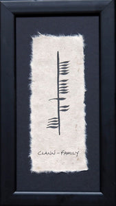 Ogham Wish Family (Clann) -  ogham wishes