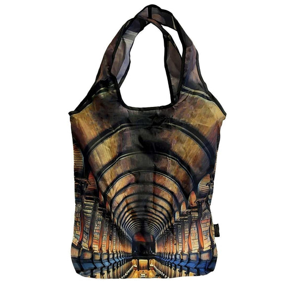 Trinity College Long Room Foldable Shopping Bag -  patrick francis