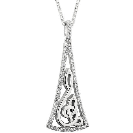 Sterling Silver Celtic Eternity Pendant -  Solvar