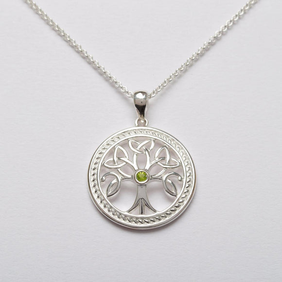 Celtic Tree of Life Sterling Silver Pendant -  Solvar