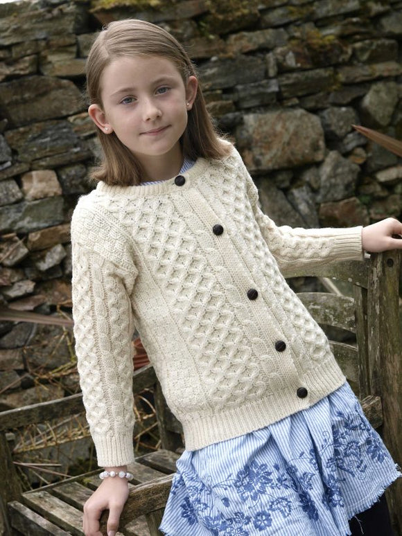 Aran Cable Fisherman Cardigan -  Aran crafts