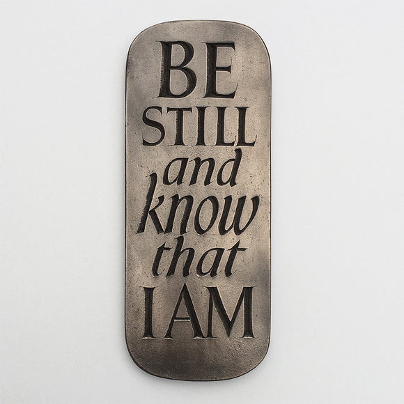 Wild Goose Studio 'Be Still and Know That I Am' Bronze Plaque -  Wild Goose Studio