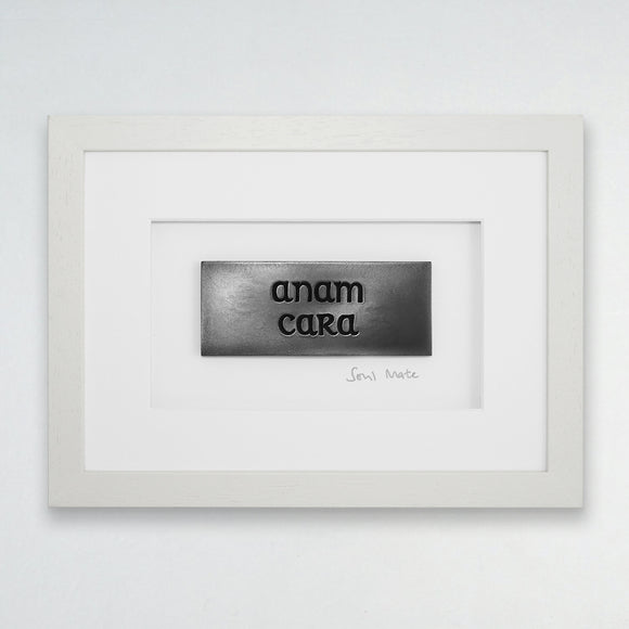 Wild Goose Studio Gallery Framed Gaelic carved words....Anam Cara..... Soul Mate. -  Wild Goose Studio