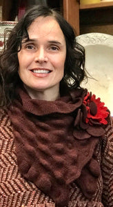 Áine Knitwear Large Floral Collar -  Aine
