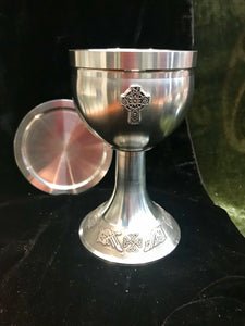 Mullingar Pewter Small Celtic Cross Chalice -  Mary-Anne's Irish Gift Shop