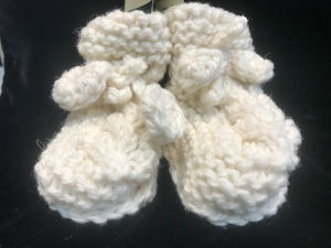 Handknit Aran Baby Booties -  Magee