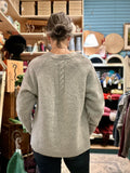 Fisherman out of Ireland V Neck Cardigan with Cable Detail