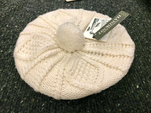Aran Hand Knit Tam....Bainin -  Carraig Donn