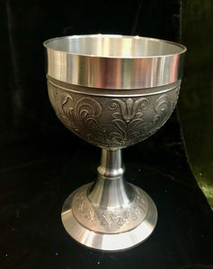 Mullingar Pewter Filagree Chalice -  Mary-Anne's Irish Gift Shop