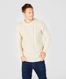 Fisherman Aran Cable Knit Crew Unisex -  Fisherman Out of Ireland