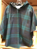 Blackwatch Tartan Wool Hooded Cape -  O’Neills