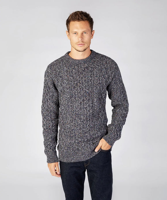 Fisherman Heavyweight Gents Cable Aran Crew -  Fisherman Out of Ireland