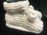 Handknit Aran Baby Booties -  Magee