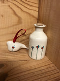 Irish Ceramic... Bird and Tiny Bottle Set -  Siobhan Steele