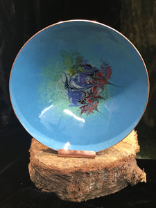 Enamel Copper Blue Bowl Large -  Maeb
