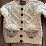 Aran Cable Fisherman Handknit Cardigan -  Aran crafts