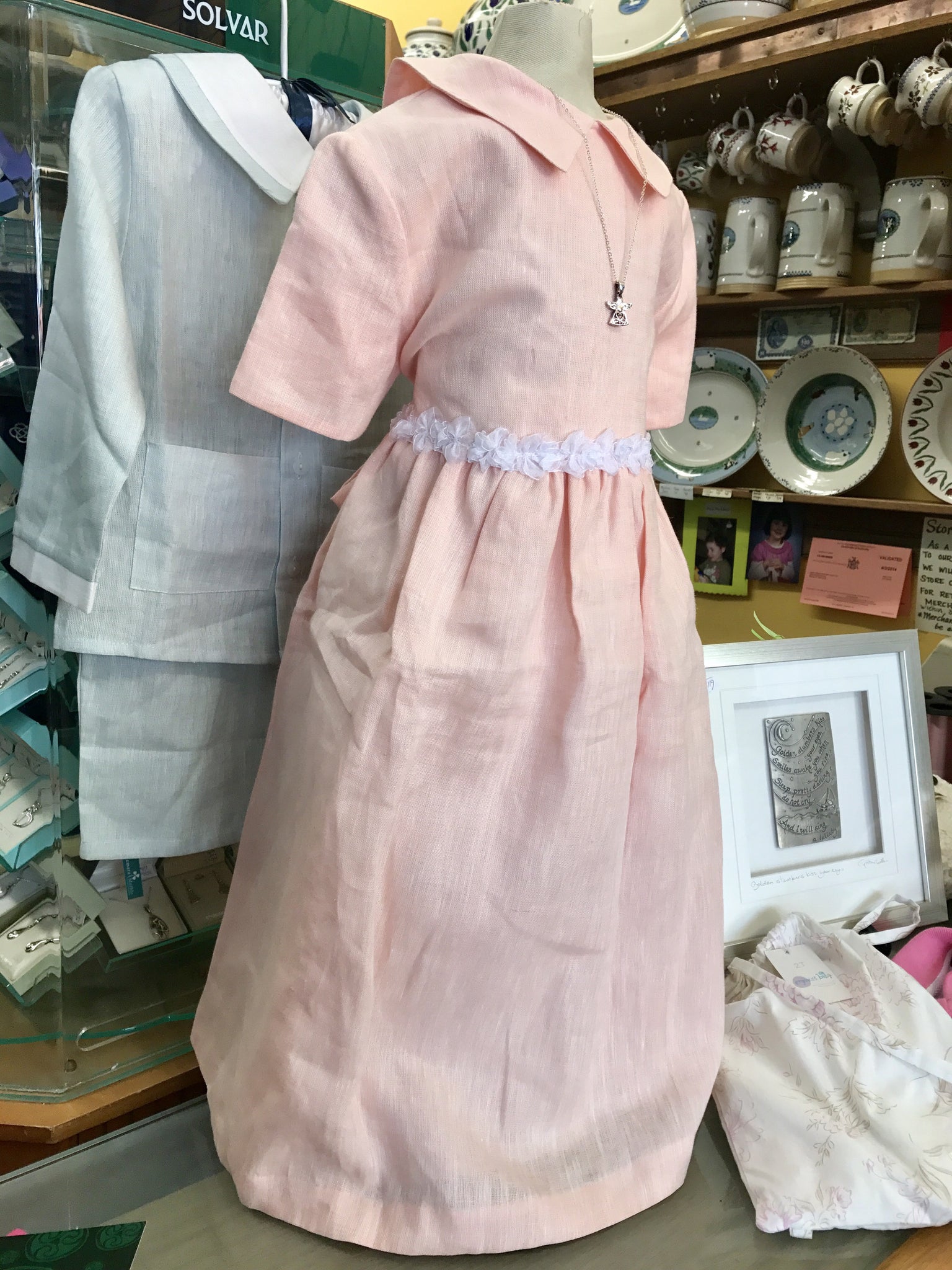 Handmade Irish linen Girls Dress Handmade Irish linen Girls Dress