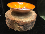 Enamel Copper Orange Bowl Small -  Maeb