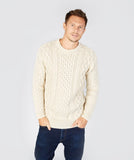Fisherman Aran Cable Knit Crew Unisex -  Fisherman Out of Ireland