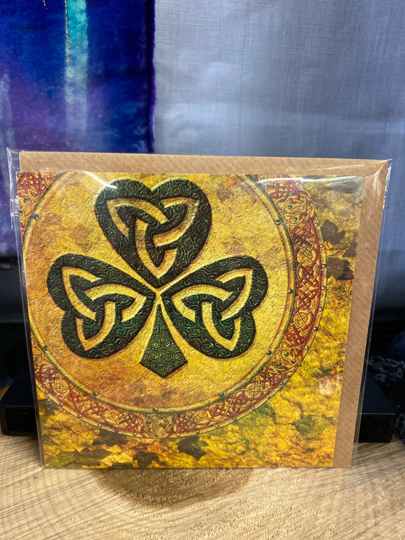 Greeting Card - Shamrock -  Natures Craft