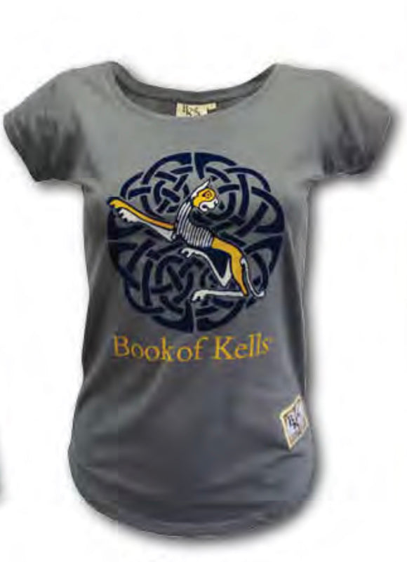 Ladies Book of Kells T Shirt -  Aran crafts