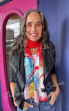 Handpained Silk Scarf