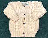 Aran Cable Fisherman Cardigan -  Aran crafts