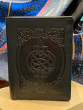 Leather Wallet with a Celtic Eternity Knot Black ~ Tri-fold -  Lee River